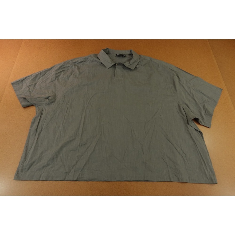 ASOS DESIGN Mens Size 4XL Boxy Oversized Gray Short Sleeve Pullover Shirt New